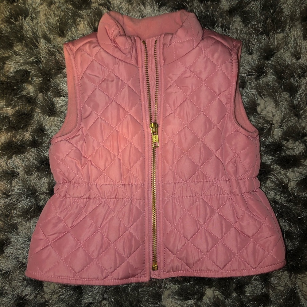 Old Navy Baby Girl Pink Vest 6-12M